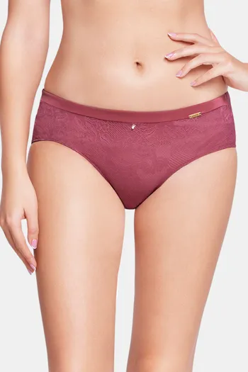 Buy Amante Low Rise Three-Fourth Coverage Hipster Panty - Autumn Rose